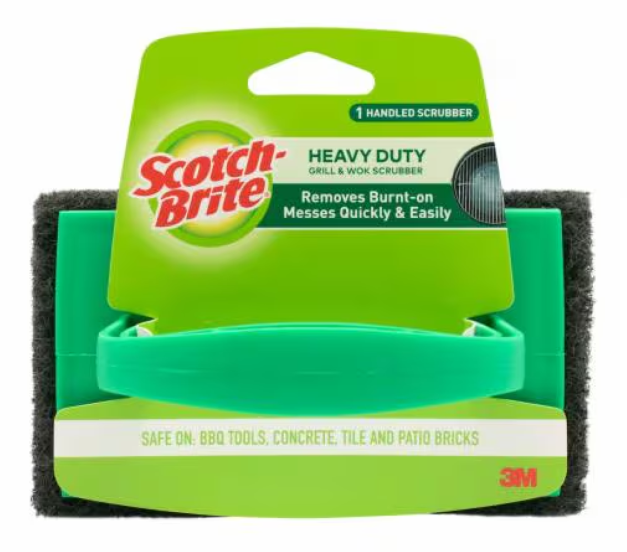 SCOTCH BRITE GRILL SCRUBBER W/HANDLE